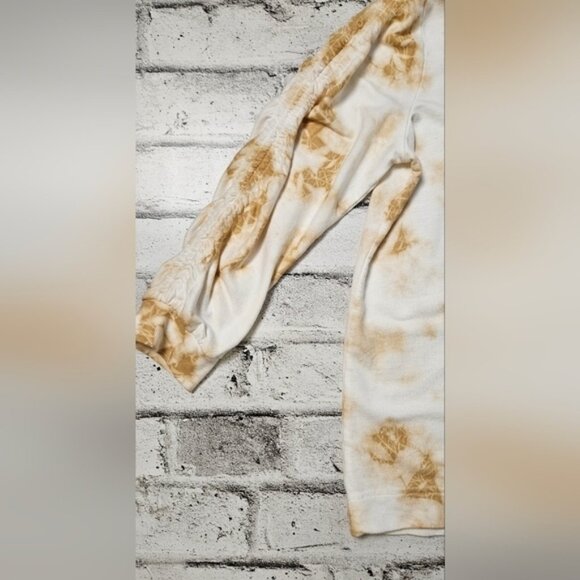Anthropologie Jane & Delancey Tie-Dye Crewneck Sweatshirt with Ruched Sleeves - Picture 5 of 11